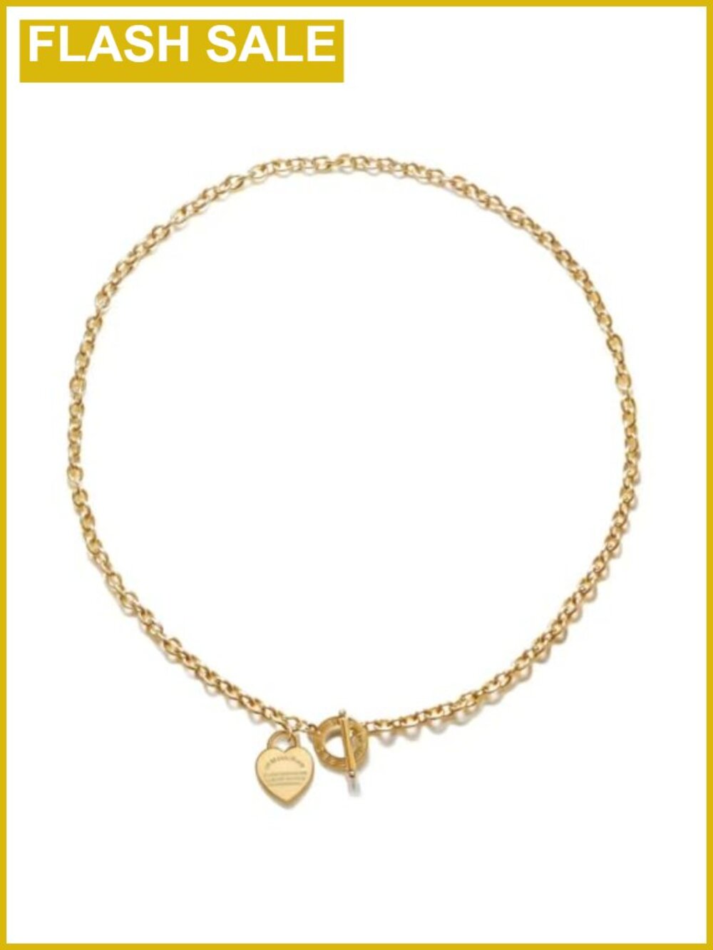 18k Gold Heart Necklace Stainless Steel Pendant Choker Bible Verse Gift